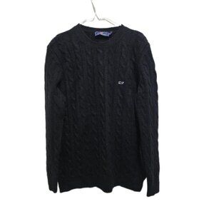 1145 Vineyard Vines Soft Long Sleeve Cable Knit Pullover Sweater